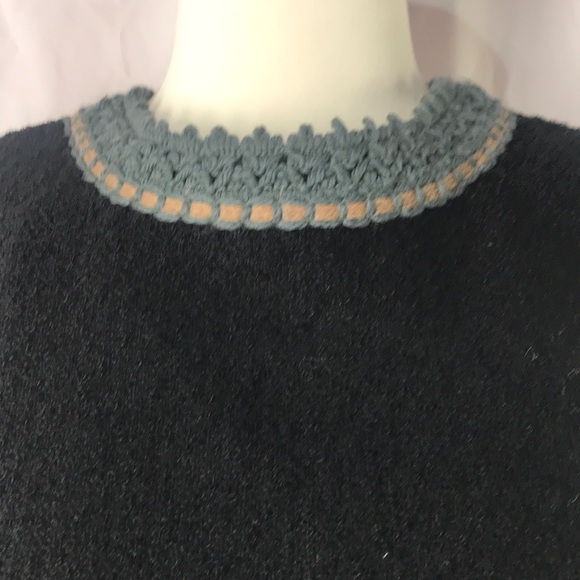 Vintage Stacy Ames Wool & Crochet Dress - Picture 3 of 6